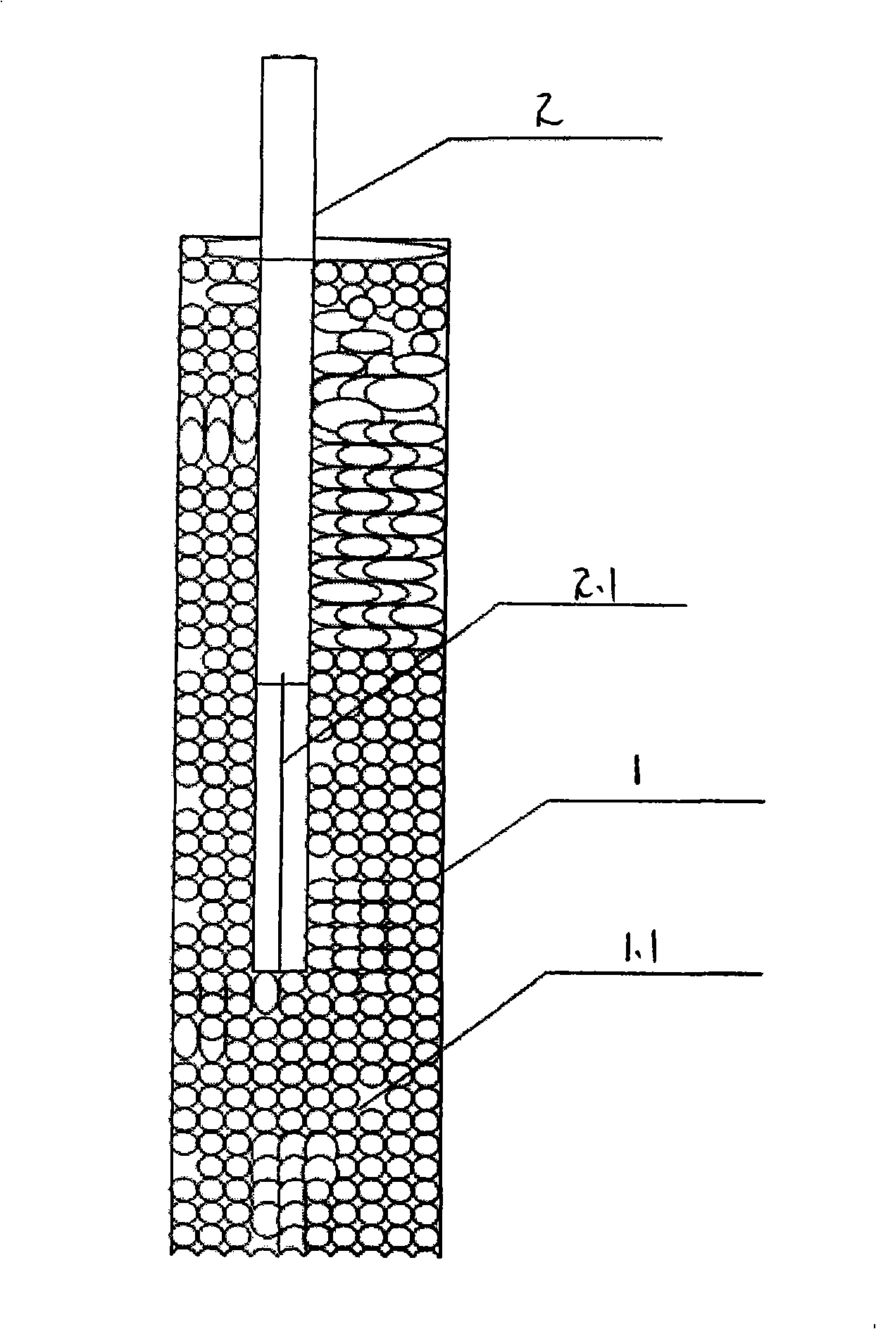 Sand bag well point composite light well point deep rapid-draining dynamic consolidation method