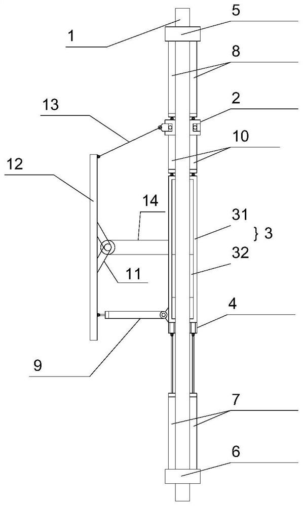 Solar periodic double-shaft tracking bracket for photovoltaic panel and use method