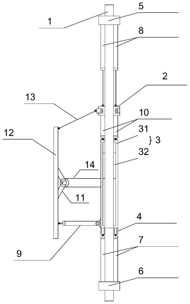 Solar periodic double-shaft tracking bracket for photovoltaic panel and use method