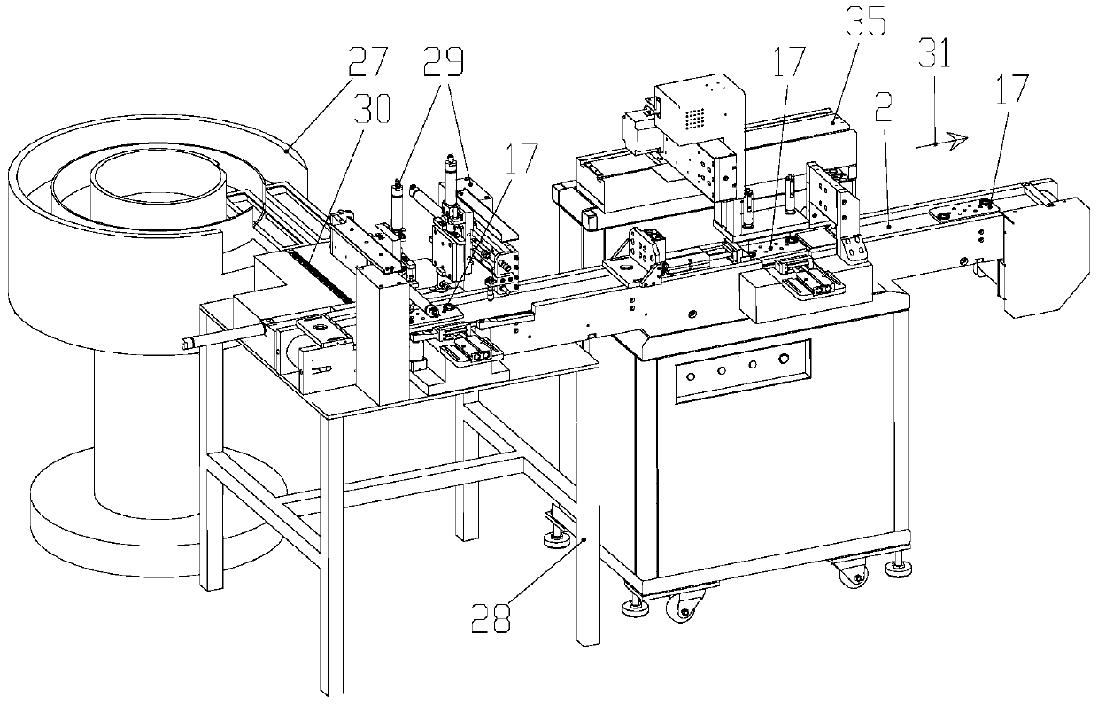 Automatic assembling and smearing equipment of cover plate of speed reducer