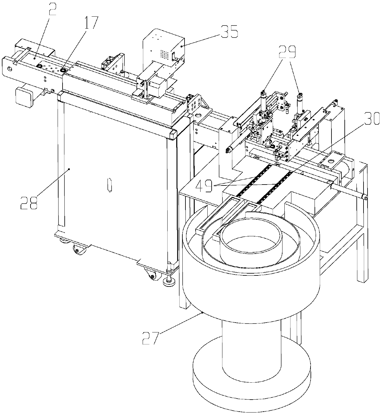 Automatic assembling and smearing equipment of cover plate of speed reducer