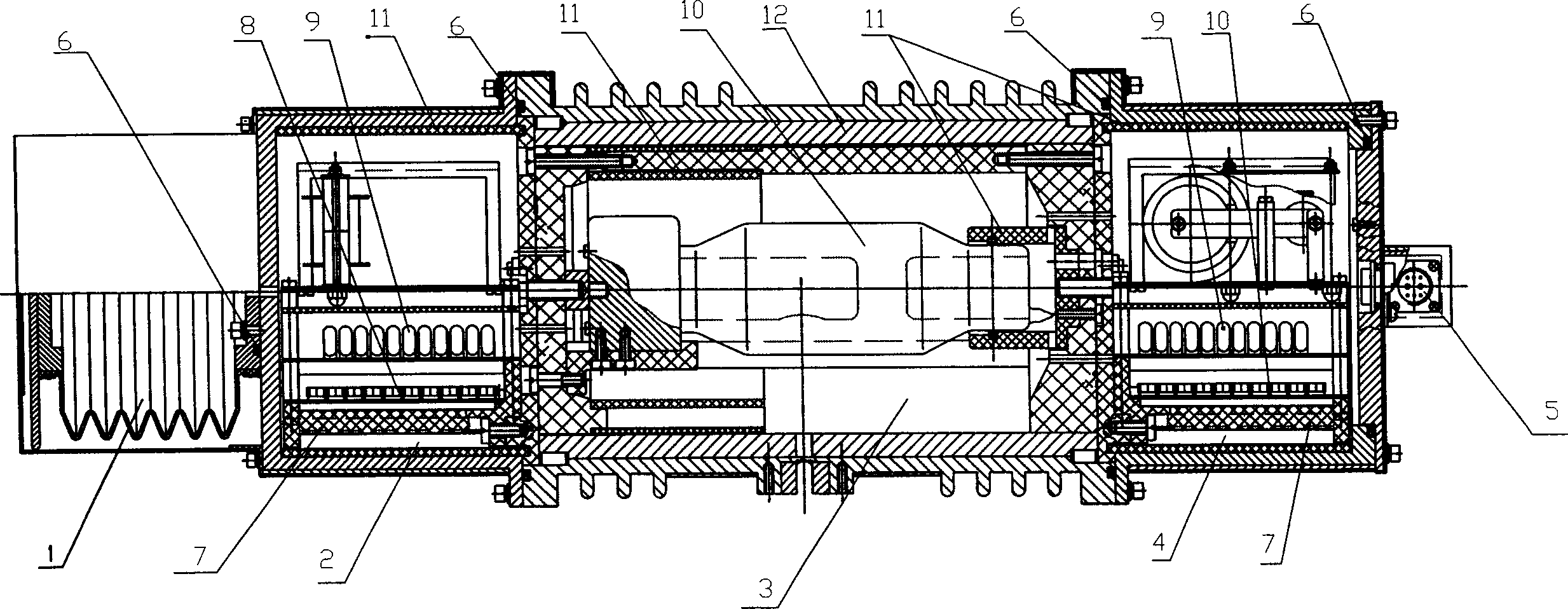 Sectional-drum-shape X-ray source