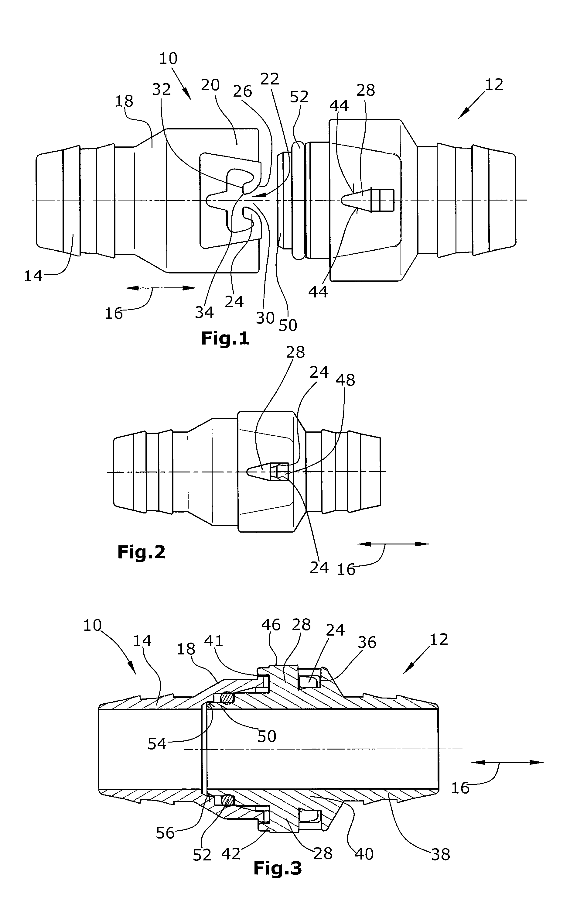 Hose connection arrangement