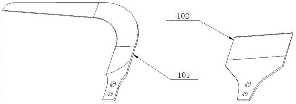 Gasoline engine assisted palm leaf cutting device