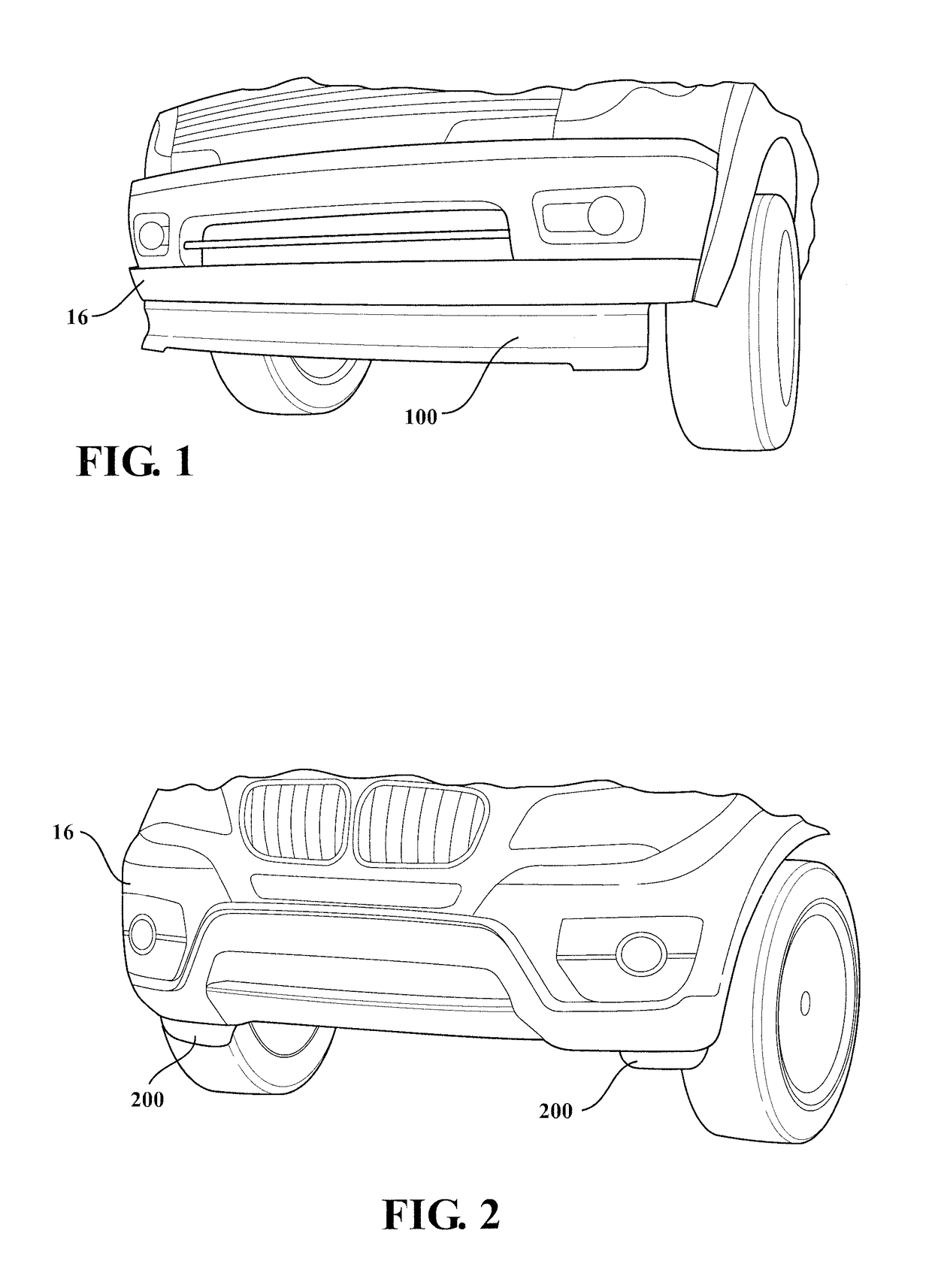 Active front deflector