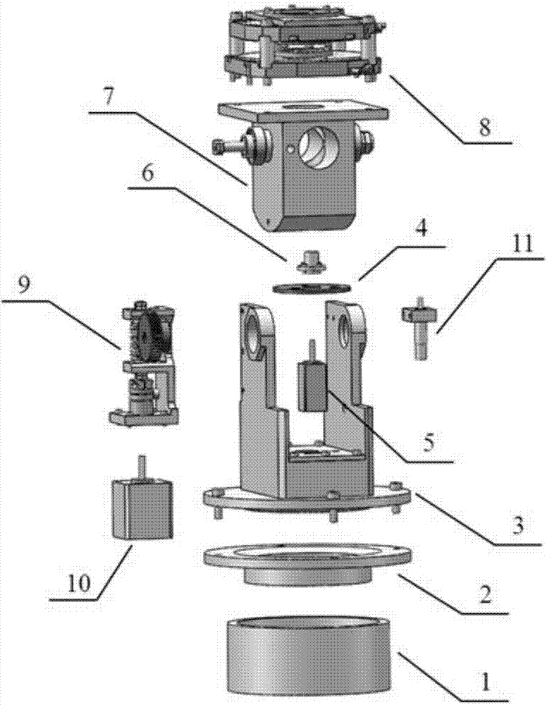 Double-shaft multi-optical path channel switching device suitable for large solar telescope