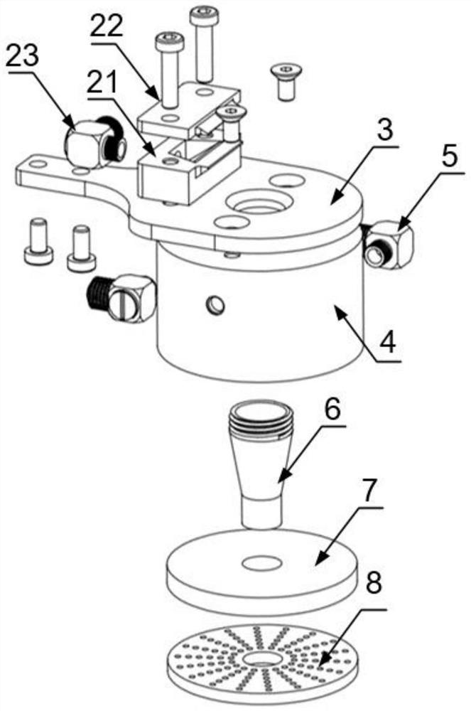 Laser welding shielding gas device