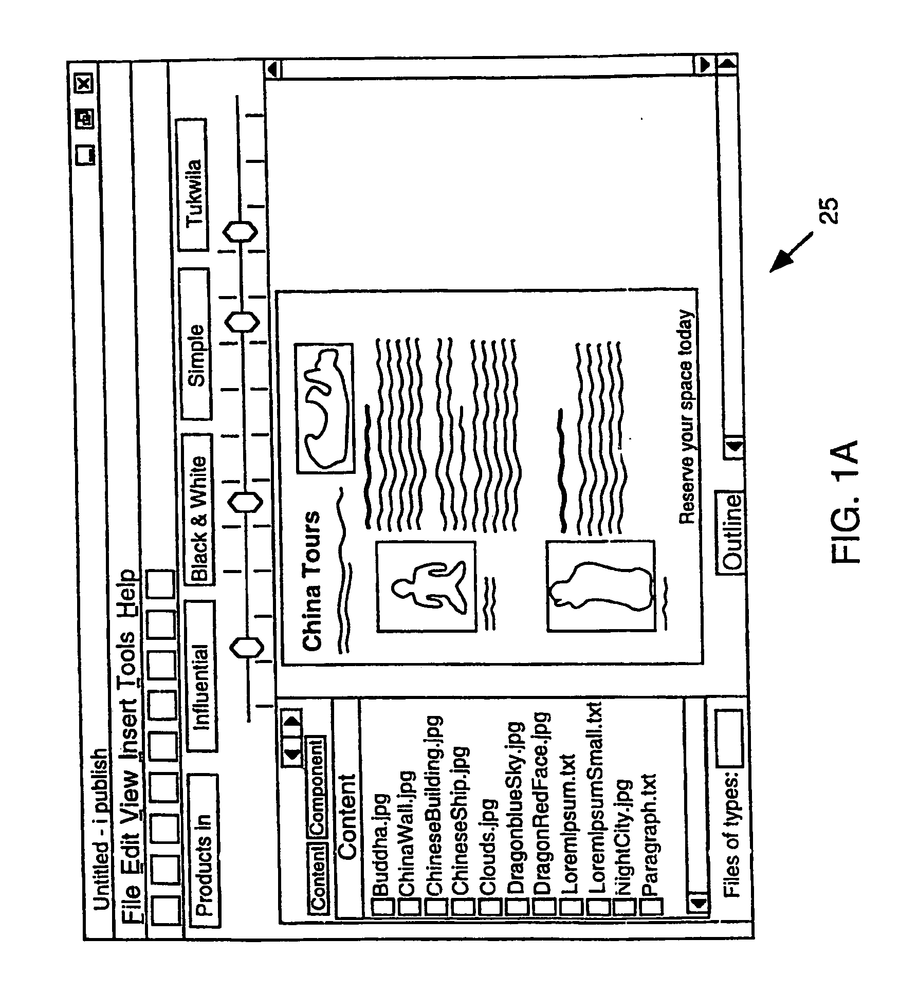 Automatic layout of content in a design for a medium