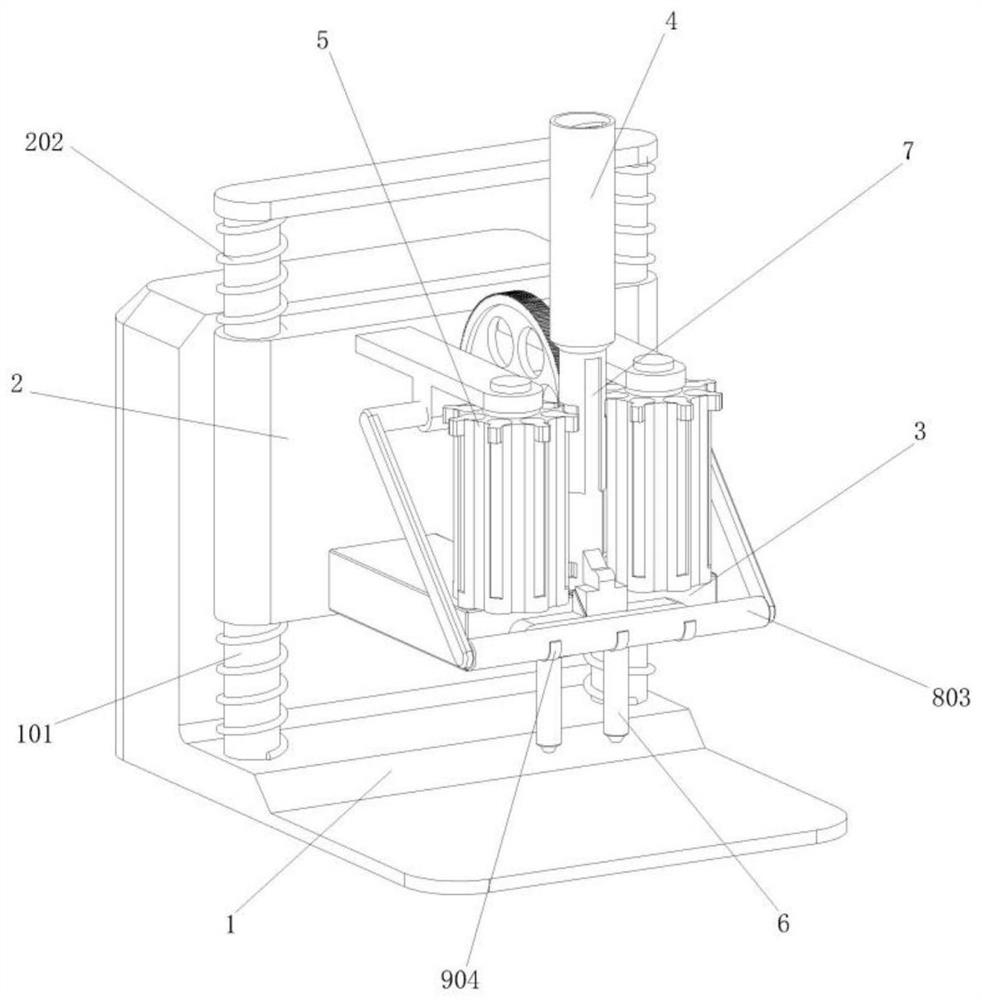 Spot welding connecting device for lithium battery module production