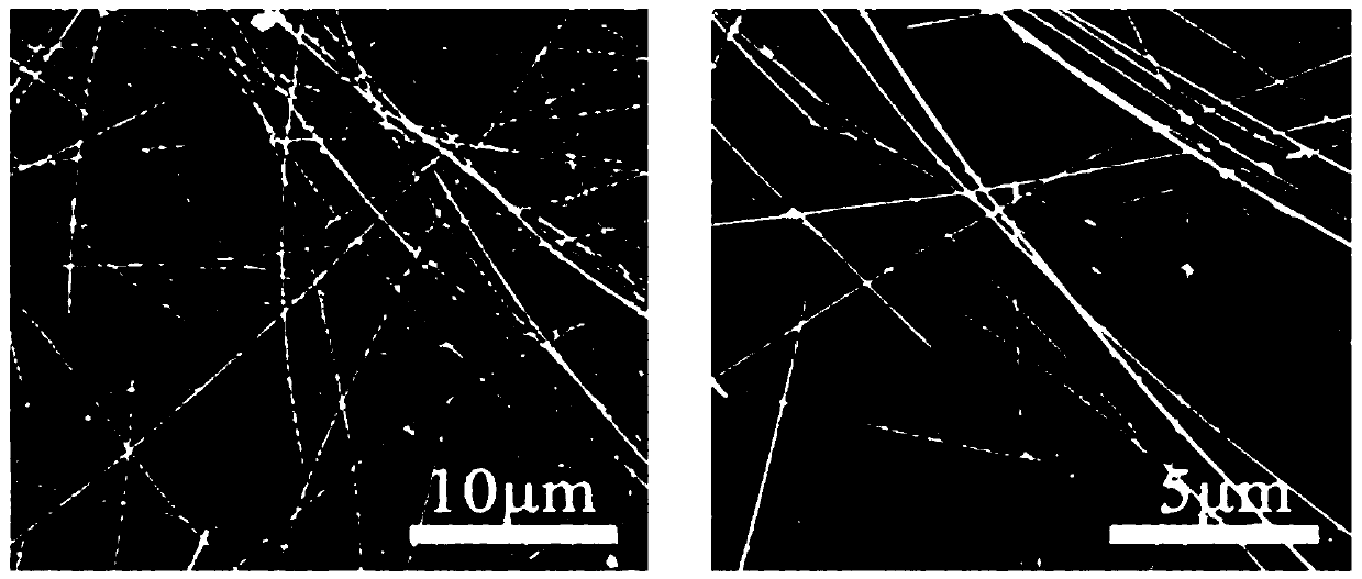 Preparation method of patterned AgNWs/PEDOT:PSS composite conductive lattice thin film