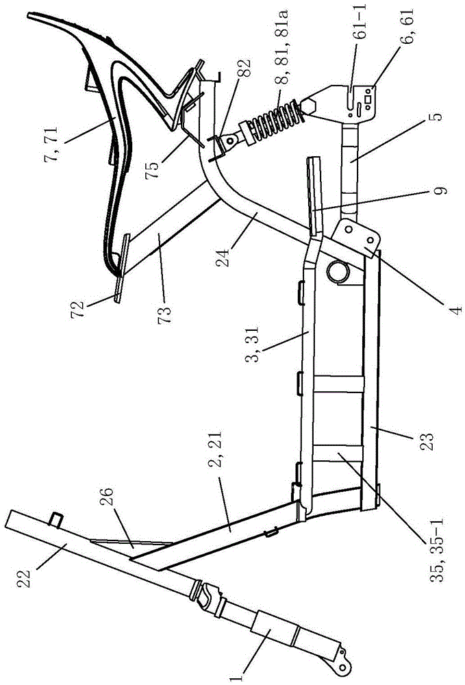 Main frame body of electric bicycle which is comfortable for riding