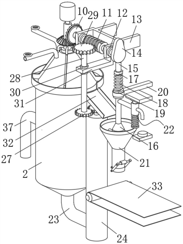 Industrial sewage and waste residue treatment device