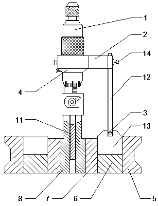 A circular groove powder precision spreading device