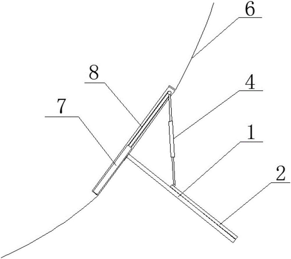 Ship retractable type bilge keel device using guide rails