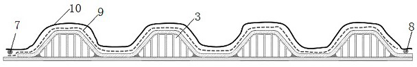 Foam sandwich cap type stiffened wallboard structure and integrated forming method