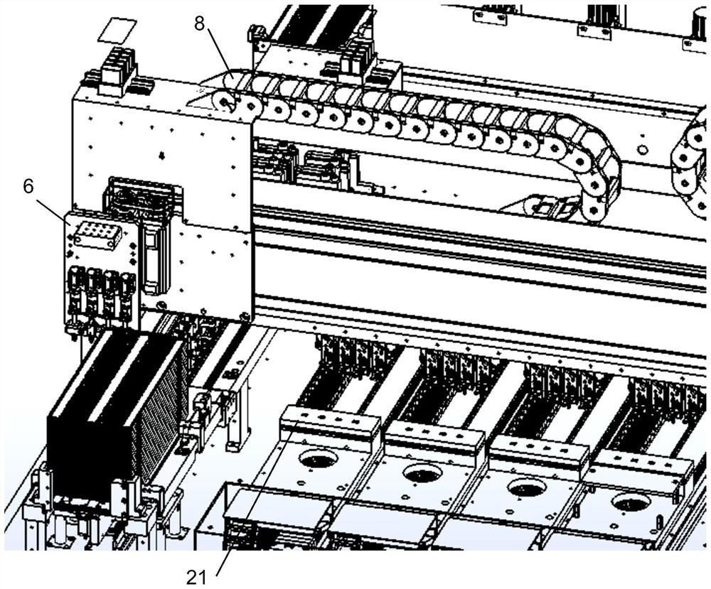 An image sensor chip testing and sorting all-in-one machine