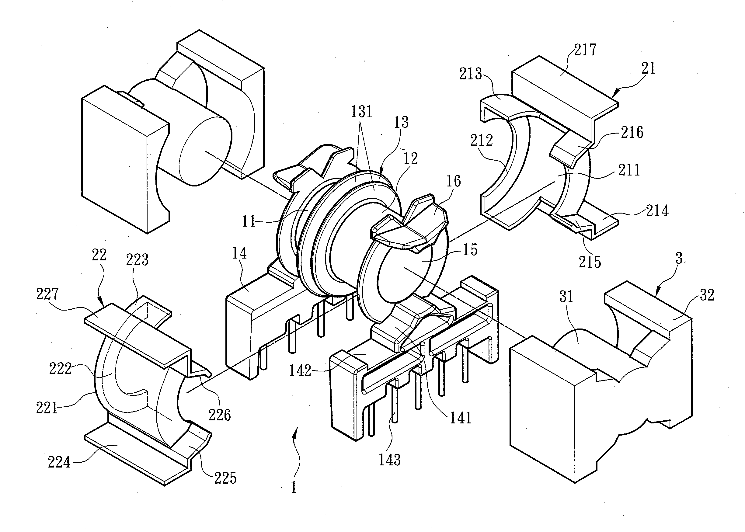 Composite isolating transformer