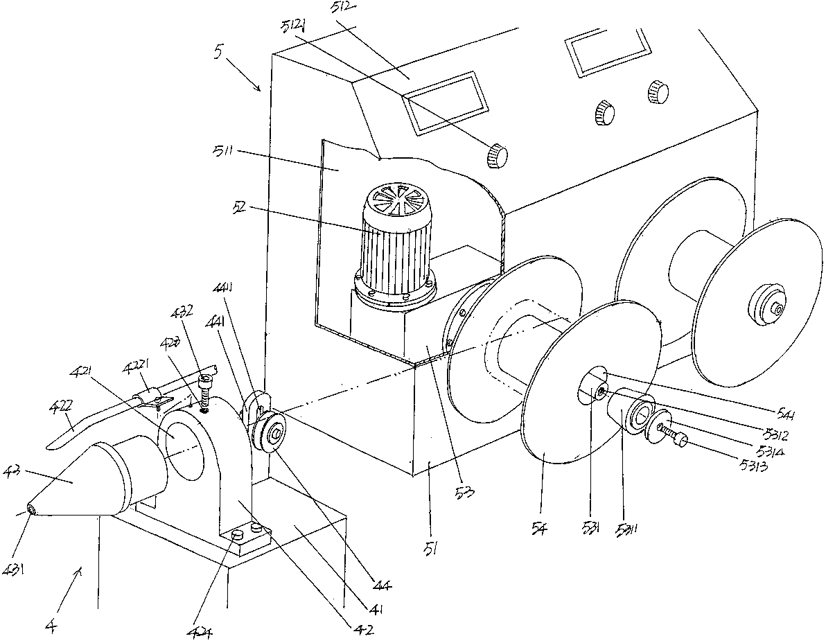 Waste wire stripping device