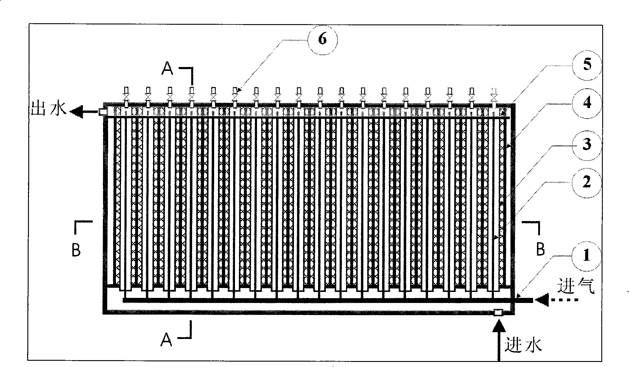 Micro-aeration vertical flow wetland sewage purification technology