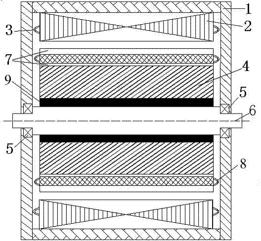 Series magnetic circuit hybrid excitation permanent magnet motor