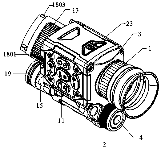 Multifunctional night vision switching sighting telescope