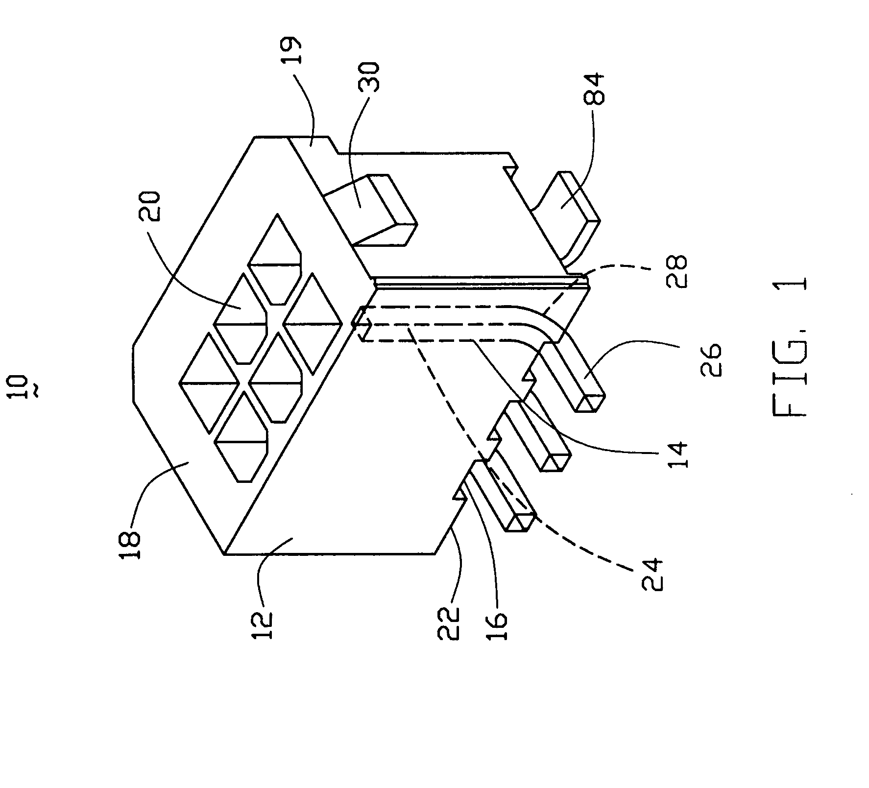 Power connector having latch devices on opposite sides and an Anti-mismating structure