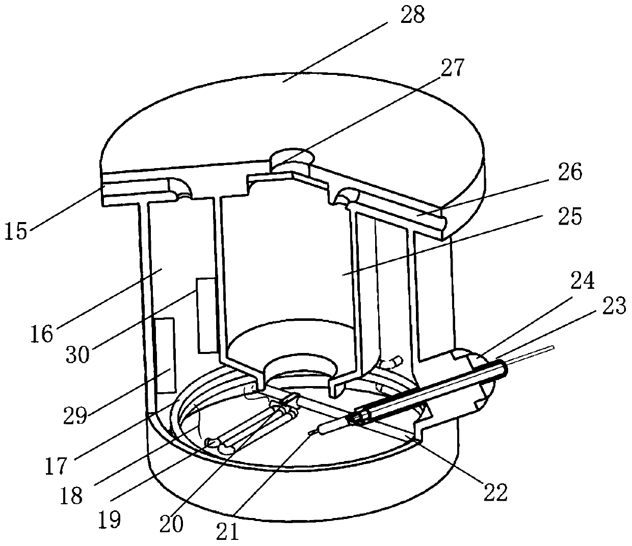 Induction heating assisted underwater laser cladding or additional material device and use method