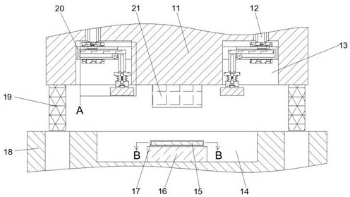 Device used for deburring of stamping workpiece