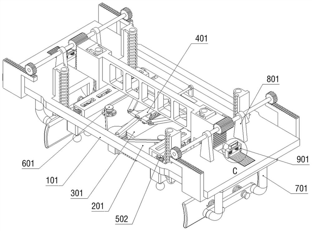 Auxiliary massage device for osteoarthritis