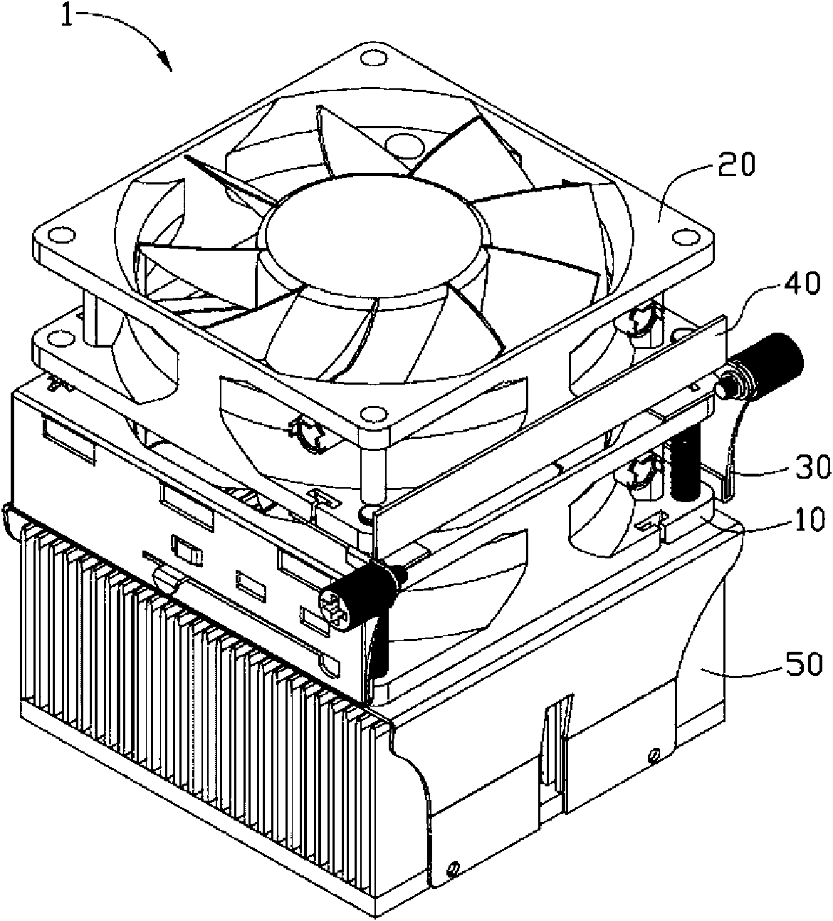 Radiating fan module