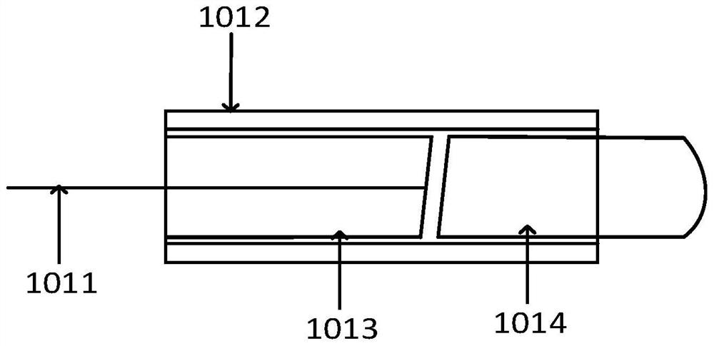 Hybrid device and laser