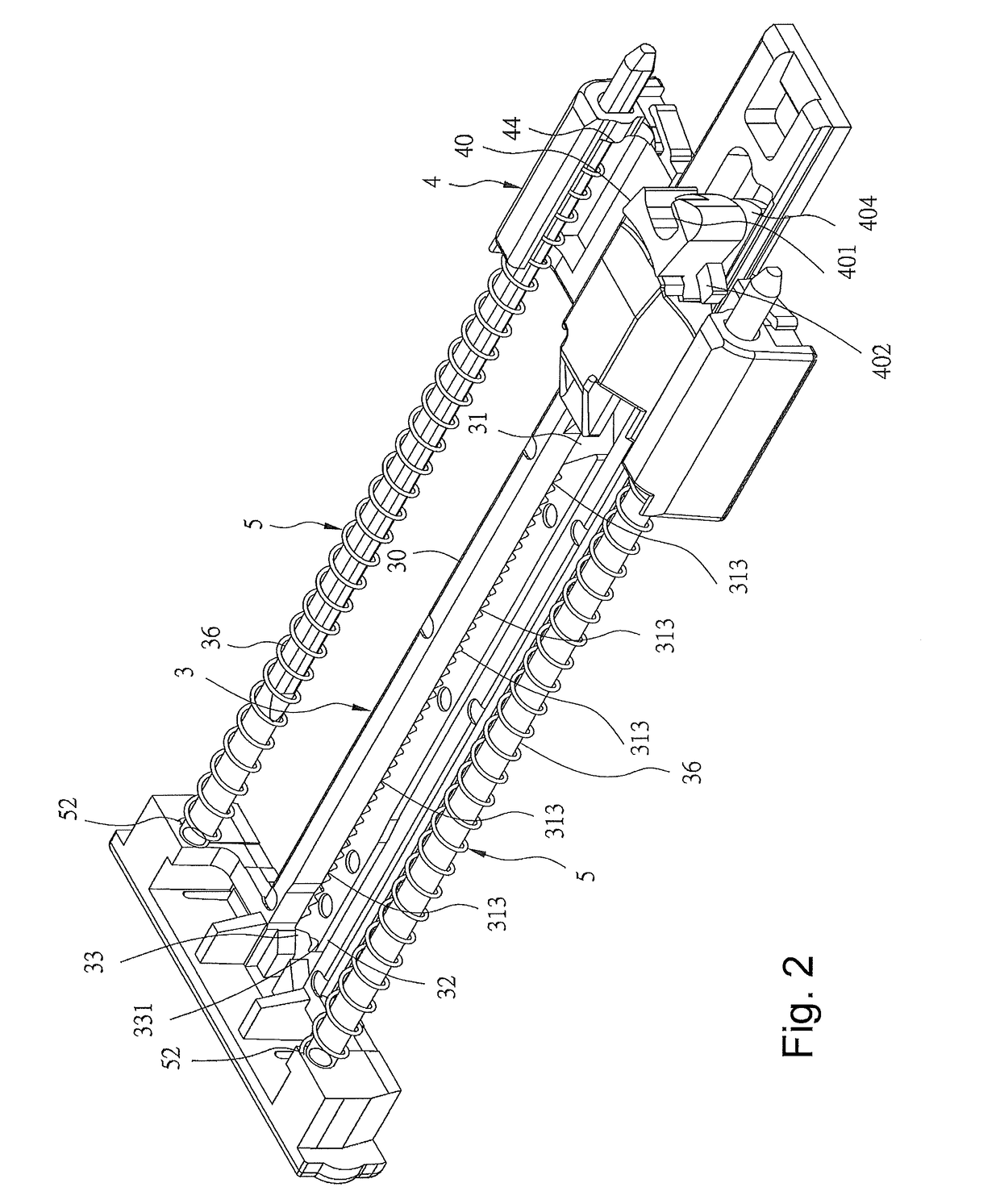 Side-locking sliding rail assembly having an auto-opening mechanism