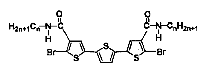 Liquid crystal compound contg. oligothiophene skeleton, preparing process thereof