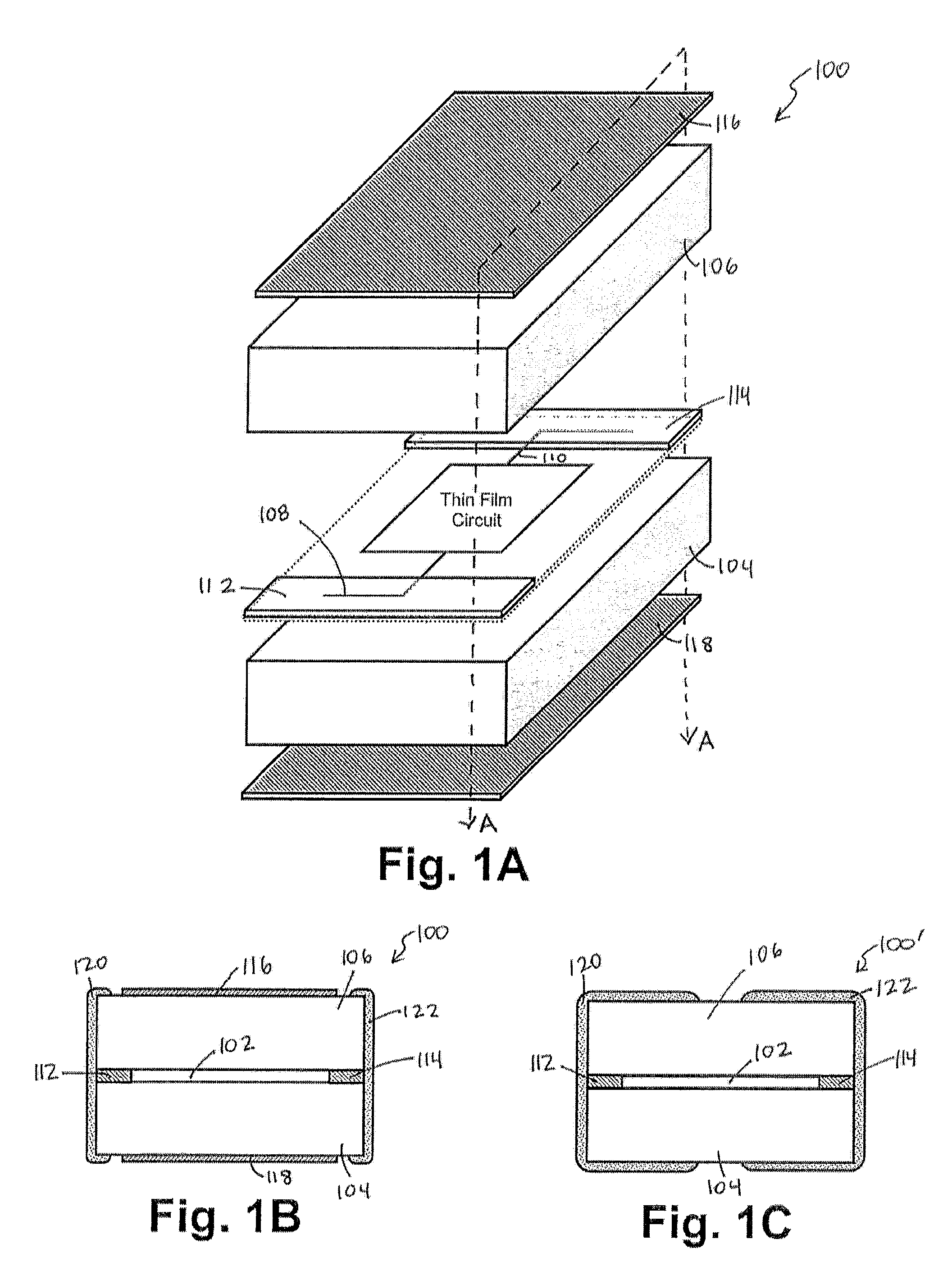 Thin film surface mount components