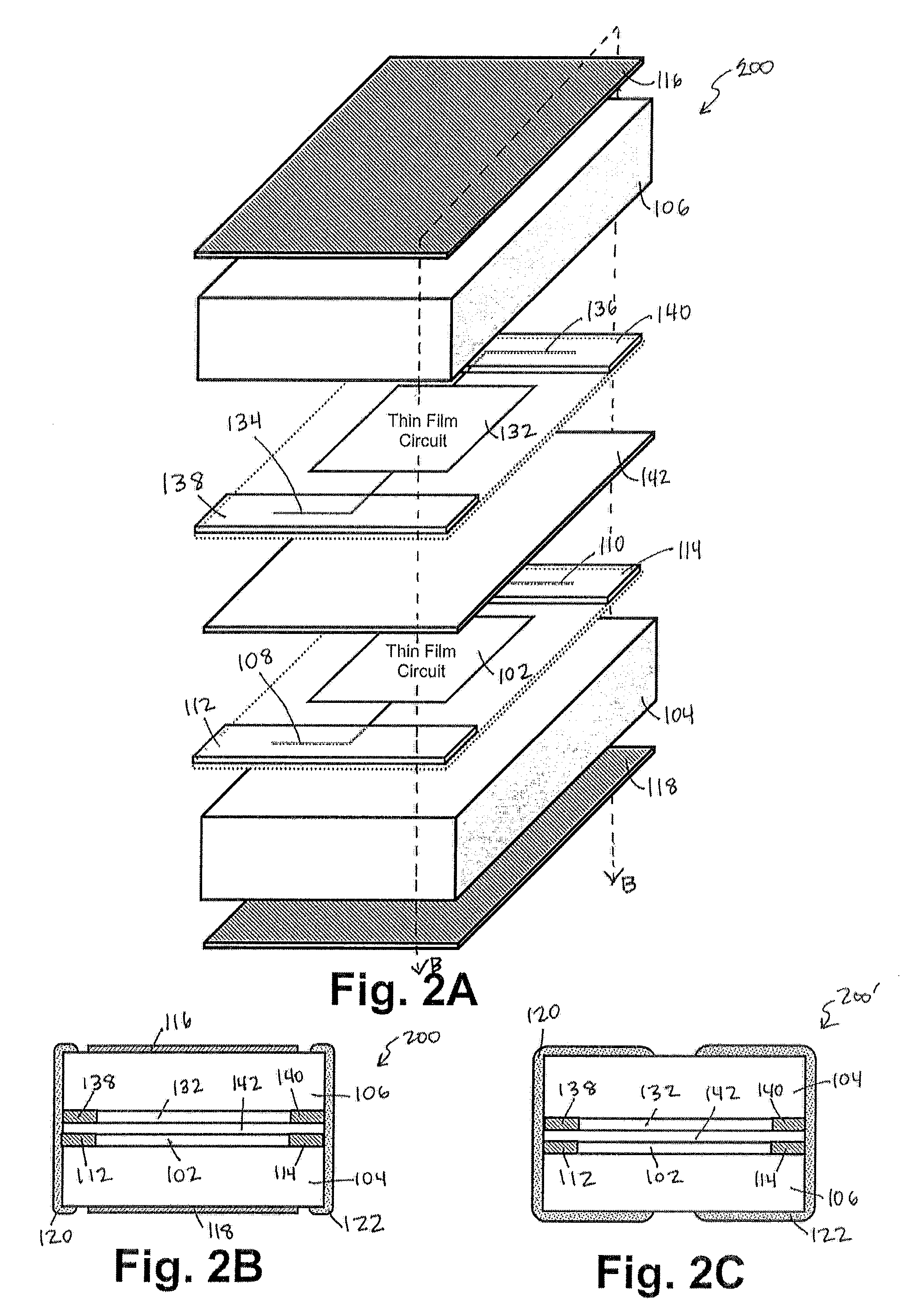 Thin film surface mount components