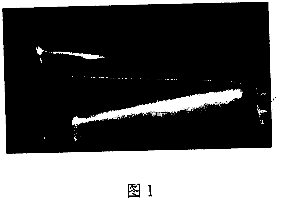 Crystalloid laminae composited from single crystal and directional column crystal and preparing method