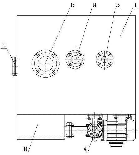 Domestic sewage pretreatment device with electromagnetic liquid level meter