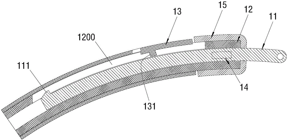 Headset connecting structure and headset