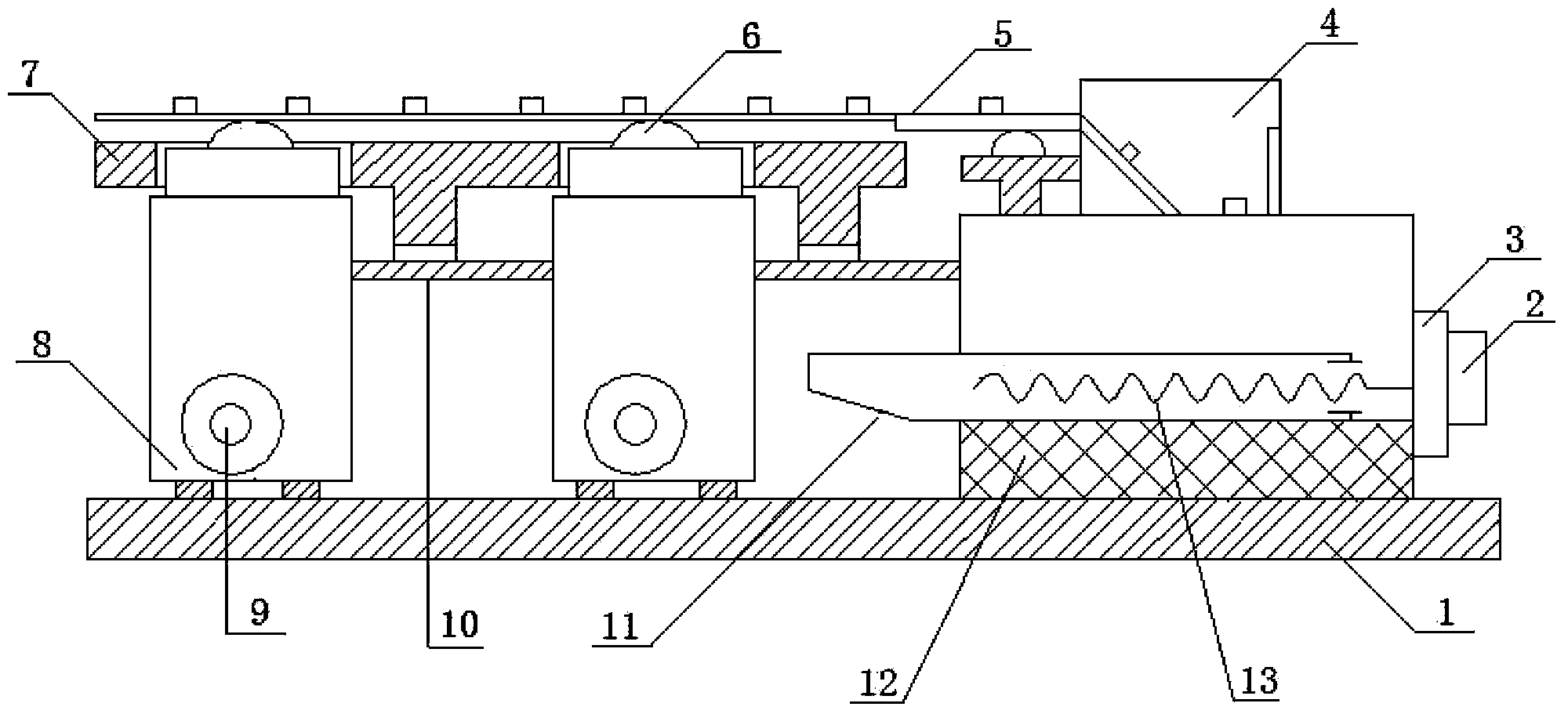 Novel forging workpiece feeding mechanism