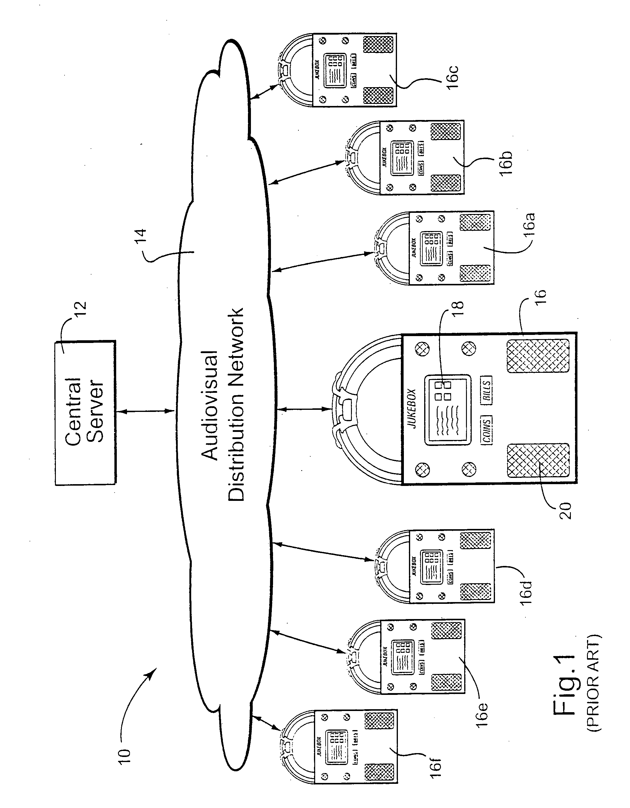 Digital downloading jukebox system with user-tailored music management, communications, and other tools