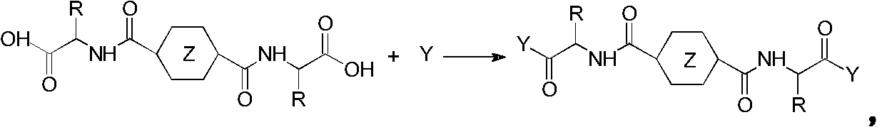 Method for preparing hydrogel material based on 1,4-cyclohexane/phthalic acid