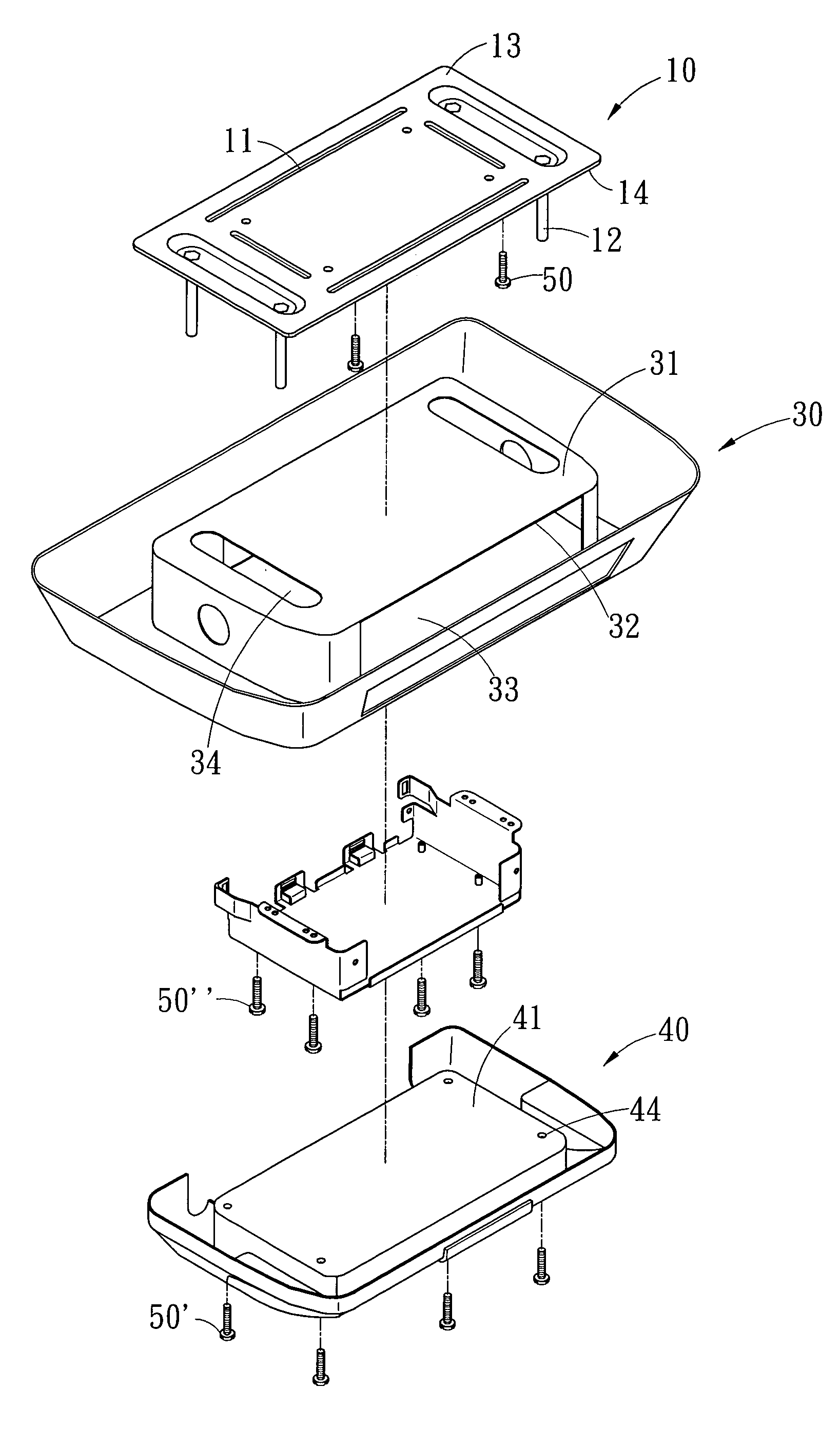 Modular audio-visual device