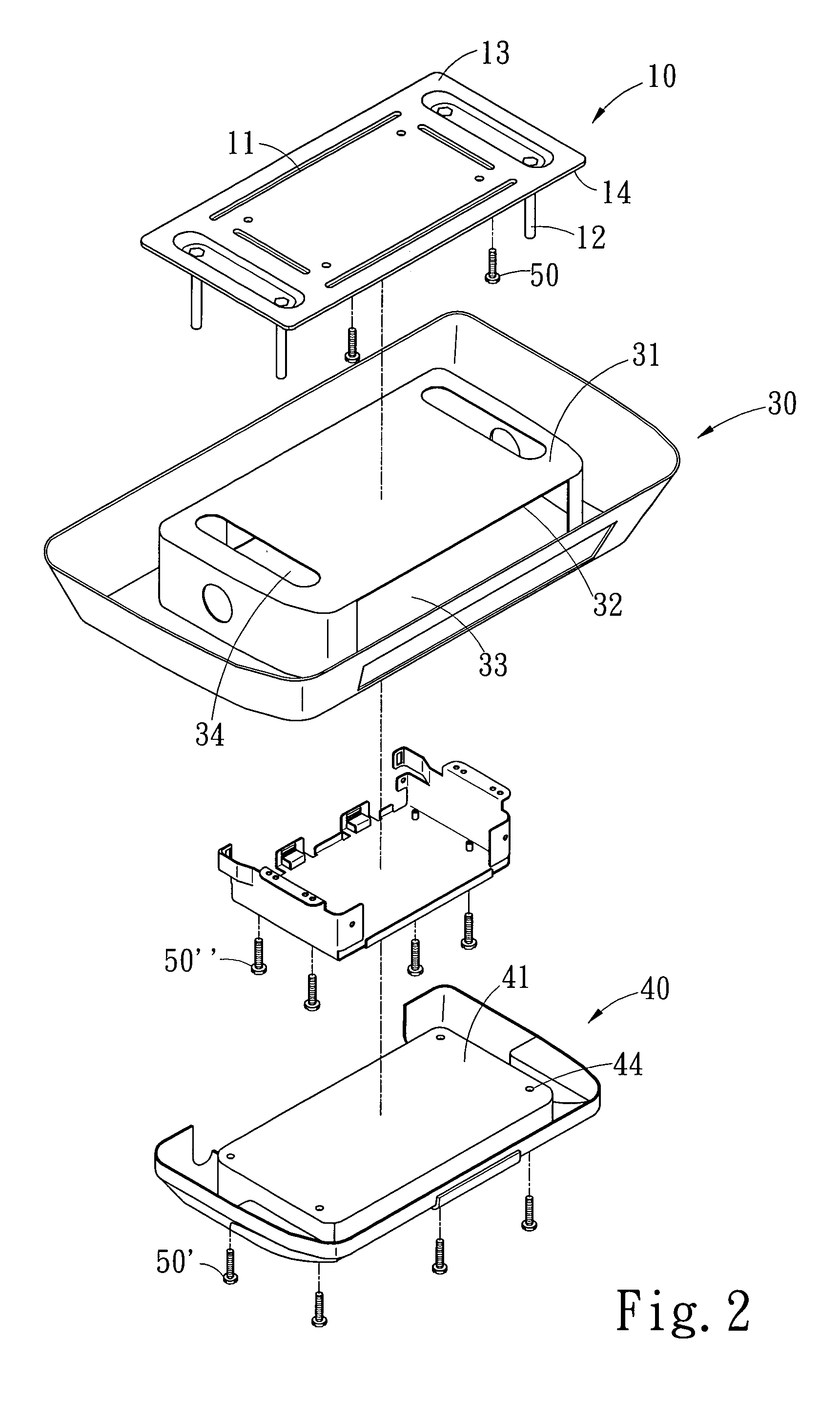 Modular audio-visual device