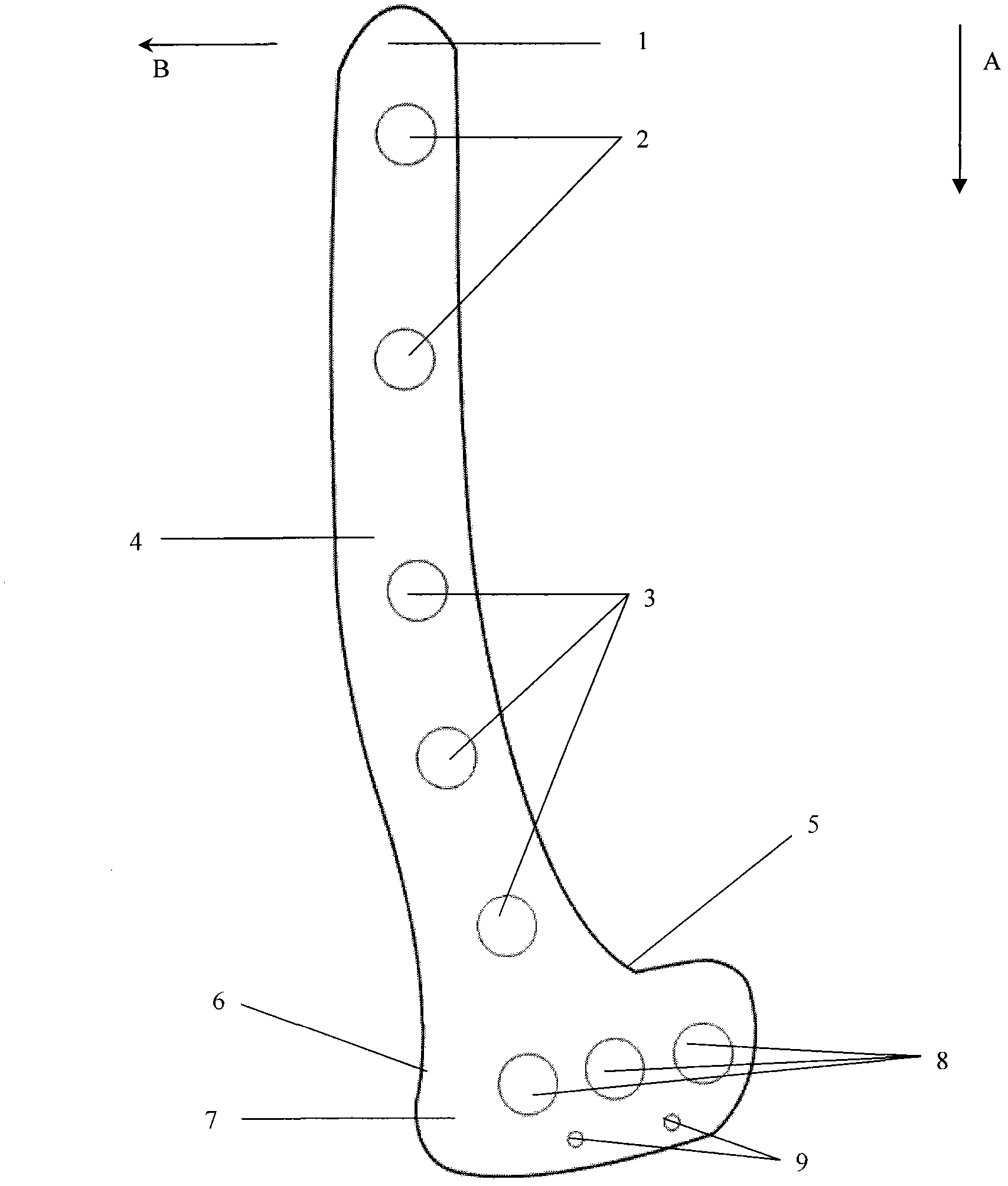 Clinical type bone plate for distal humeral fracture