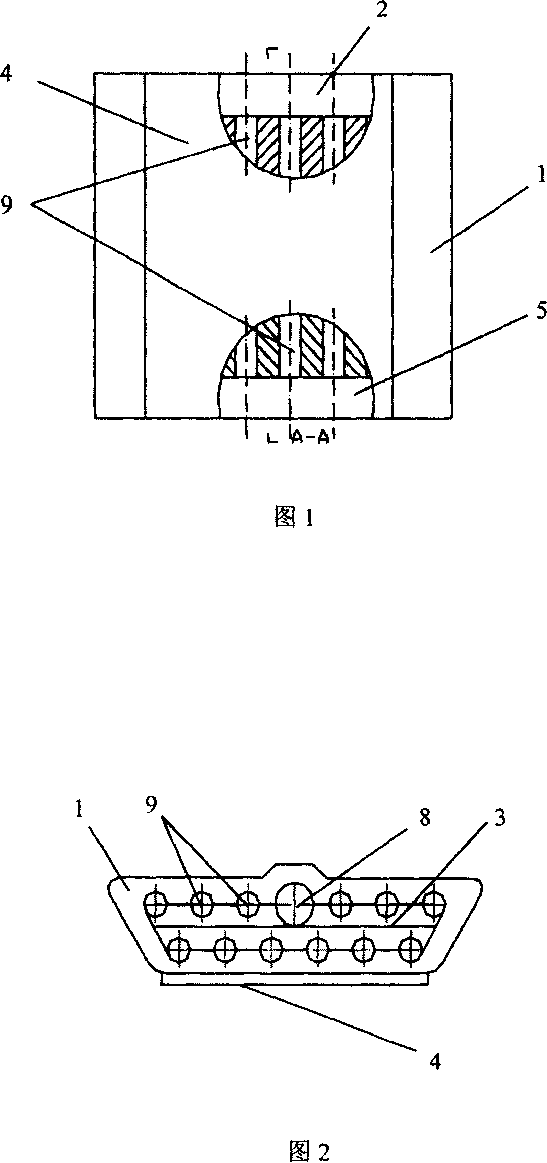 Evaporator for separated heat tube