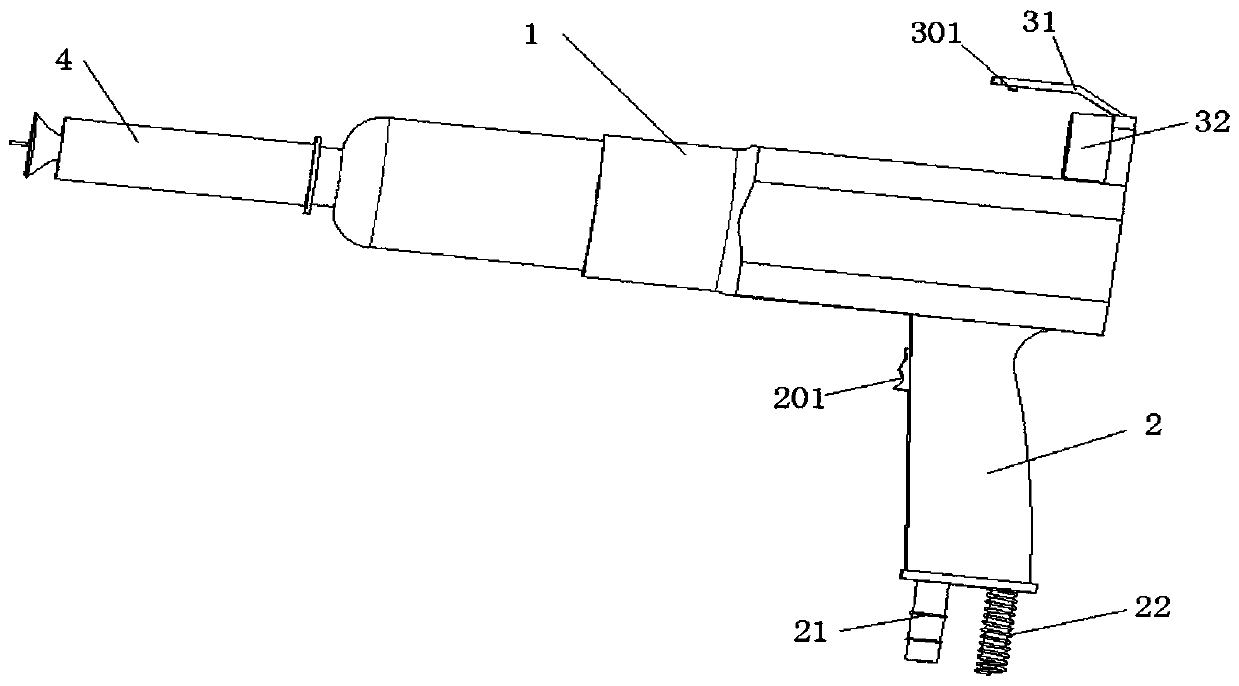 Electrostatic spraying gun with illuminating function