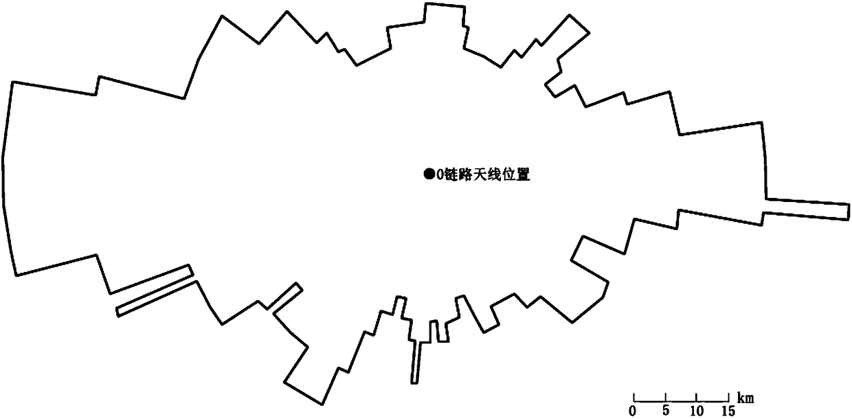 Method for calculating coverage range of line-of-sight link of flight of UAV (unmanned aerial vehicle)