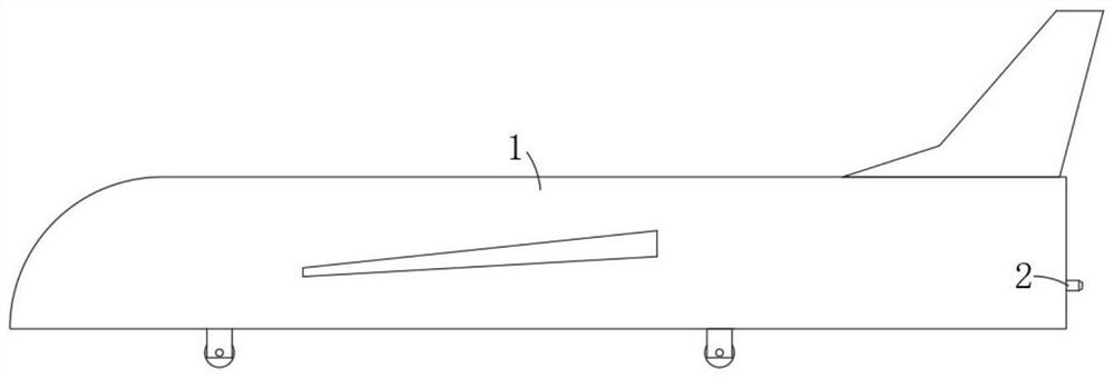 High-pressure pneumatic boosting take-off device for light unmanned aerial vehicle