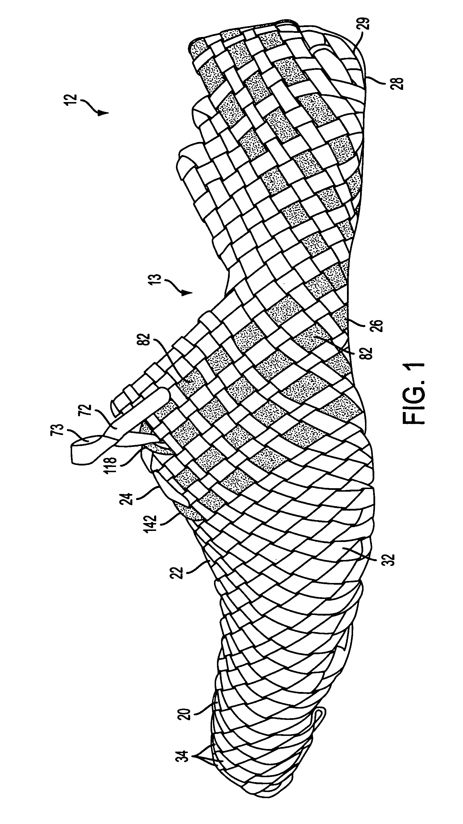 Woven shoe with integral lace loops