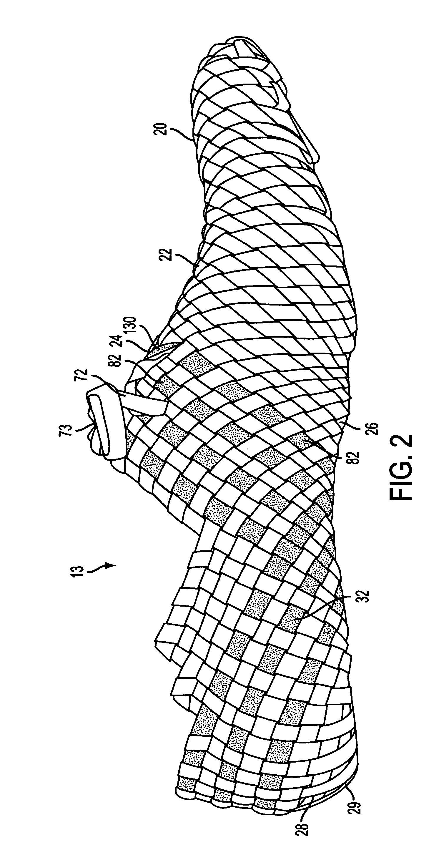 Woven shoe with integral lace loops